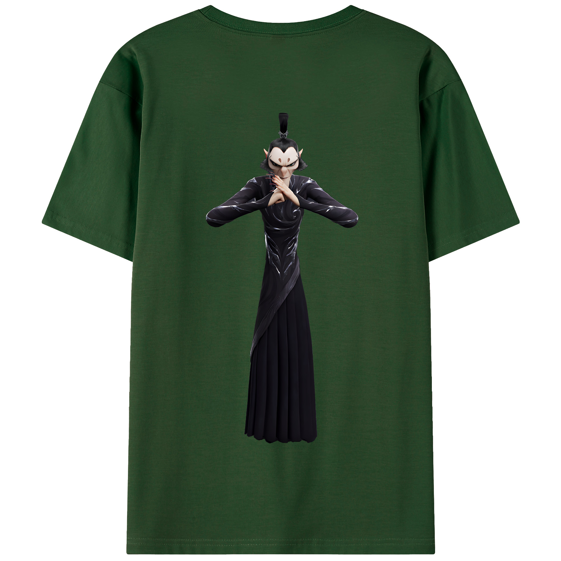 （画像用） Ne Zha 2 ナタ 魔童の大暴れ 綿100％半袖Tシャツ（背面プリント）